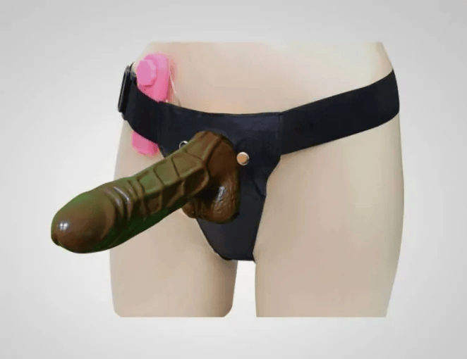 Belt Penis Dildo Sex Toy (Brown color)